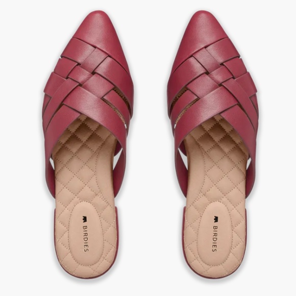 Birdies The Dove Slide - Rhubarb Crossed Leather - Picture 1 of 2